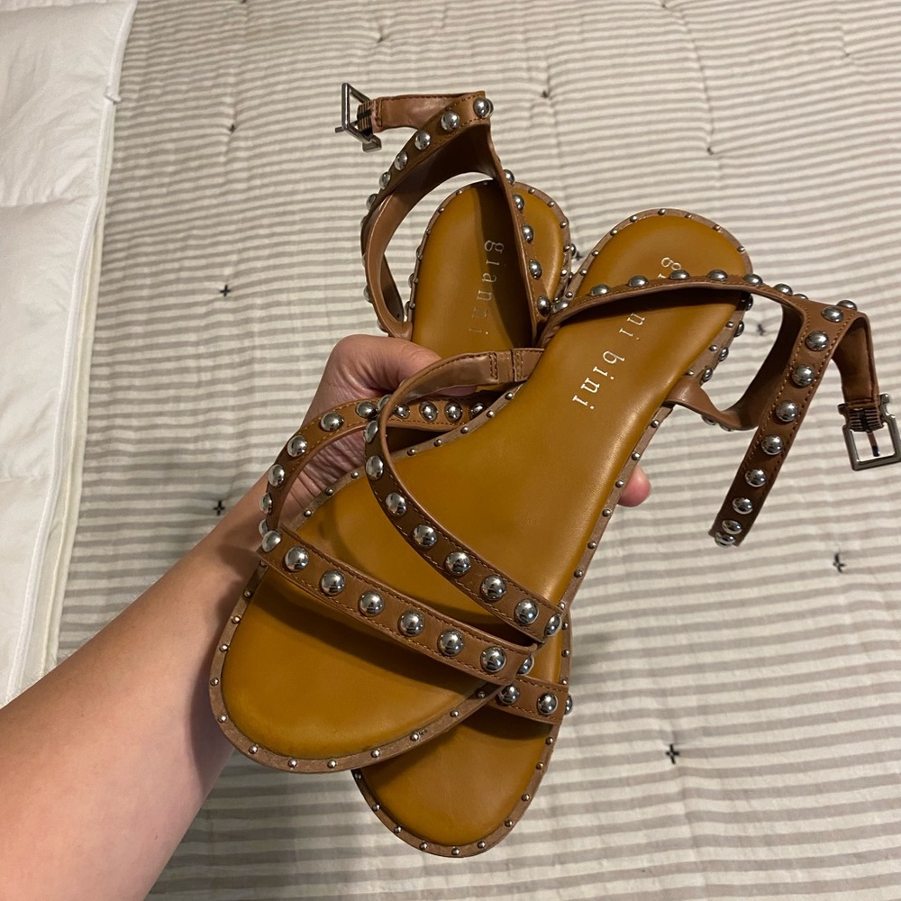 Gianni Binni studded sandals size 9